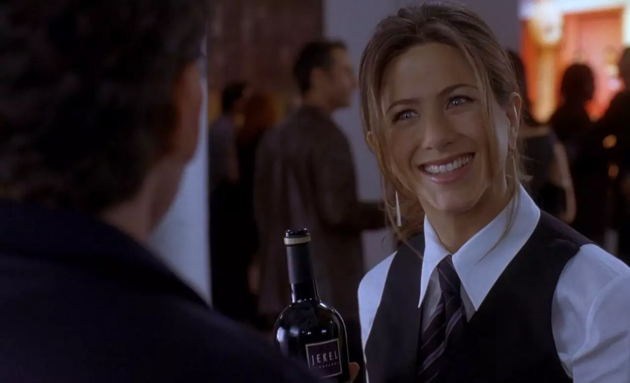 e alla fine arriva Polly, 2004, John Hamburg, Jennifer Aniston,, vino, wine