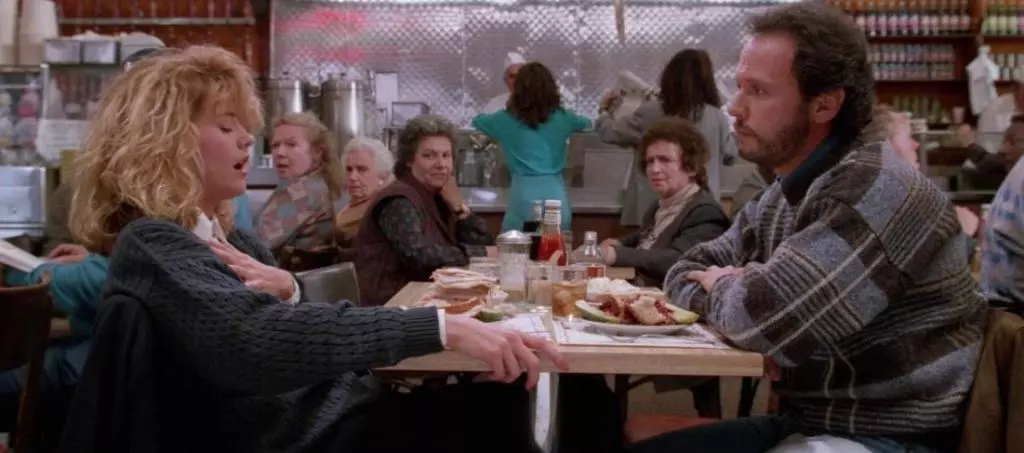 Harry ti presento Sally frasi e citazioni, 1989, Rob Reiner, Billy Crystal, Meg Ryan, scena orgasmo, ristorante