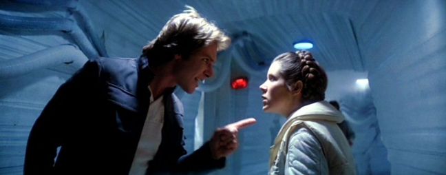 L'intuizione di Harrison Ford nell'Impero colpisce ancora, Star Wars, Han Solo, Leia Organa