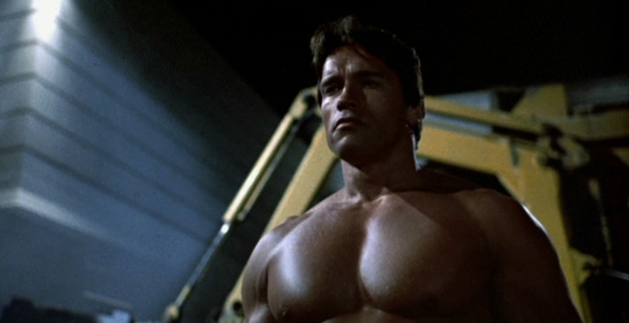 Terminator citazioni e dialoghi di James Cameron, con Arnold Schwarzenegger, Michael Biehn, Linda Hamilton, pettorali T800