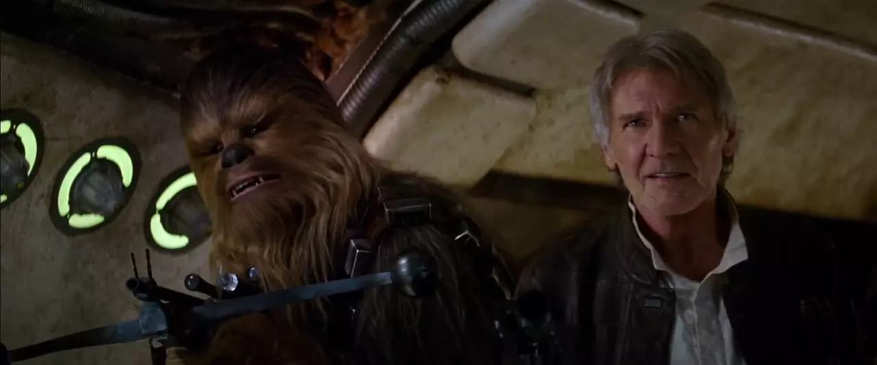 Star Wars Il risveglio della Forza, 2015, J. J. Abrams, Harrison Ford, Han Solo, Chewbecca