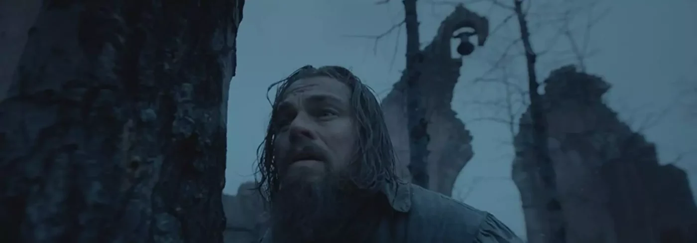 Il trucco di Leonardo DiCaprio in Revenant - Redivivo, 2015, Alejandro González Iñárritu, Leonardo DiCaprio, campana