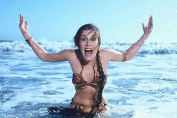Carrie Fisher la principessa Leia di Star Wars