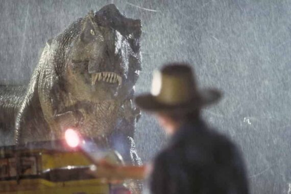I versi dei dinosauri in Jurassic Park, di Spielberg