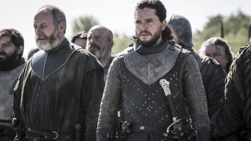 Jon Snow ignora Ghost in Game of Thrones