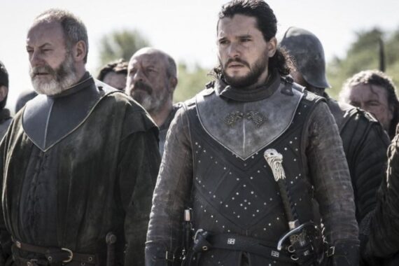 Jon Snow ignora Ghost in Game of Thrones