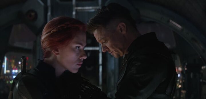 Allenamento di Scarlett Johansson per Avengers: Endgame, 2019, Anthony, Joe Russo, Scarlett Johansson, Jeremy Renner