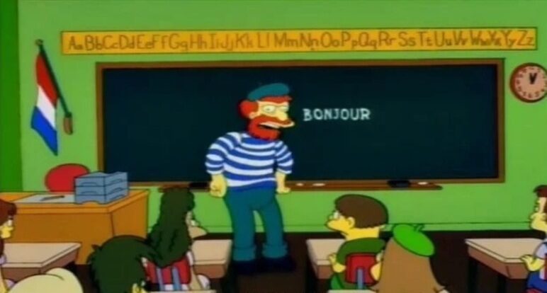L’episodio musica maestro dei Simpson nella versione francese è diverso