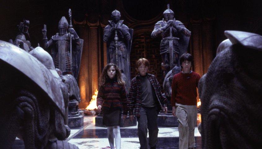 Harry Potter e la pietra filosofale citazioni e dialoghi di Chris Columbus con Daniel Radcliffe, Rupert Grint, Emma Watson, scacchi