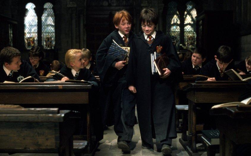 Harry Potter e la pietra filosofale citazioni e dialoghi di Chris Columbus con Daniel Radcliffe, Rupert Grint, Emma Watson, quaderni