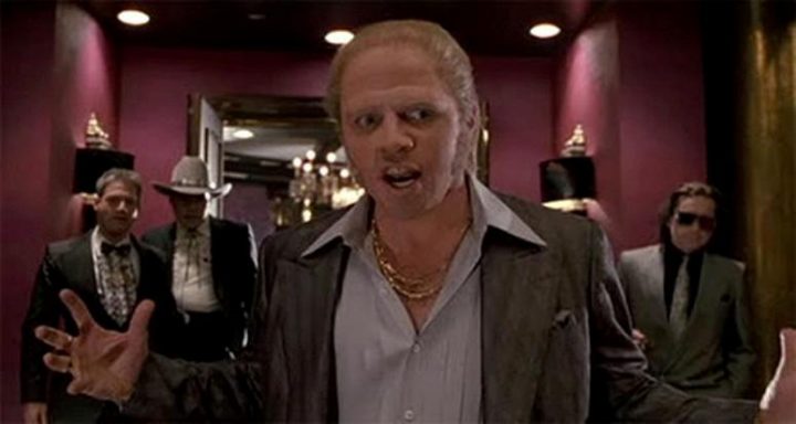 Una scena di Ritorno al Futuro 2, che ha come protagonista Biff Tannen