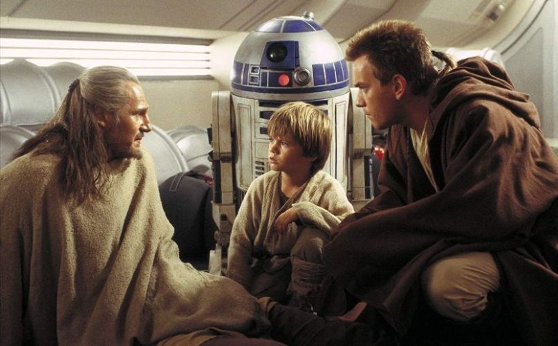 Star Wars Episodio I - La minaccia fantasma citazioni e dialoghi di George Lucas con Liam Neeson, Ewan McGregor, Natalie Portman, Jake Lloyd, Obi Wan, Qui Gon e Anakin