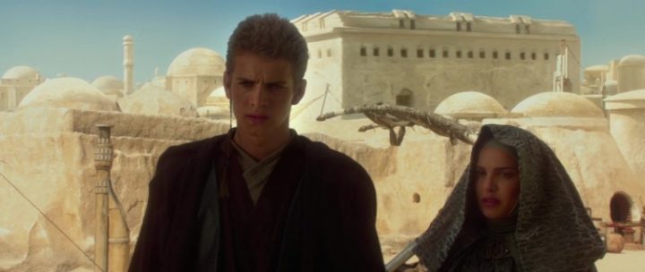 Star Wars Episodio II - L'attacco dei cloni citazioni e dialoghi di George Lucas, con Hayden Christensen, Natalie Portman, Anakin Skywalker, Padmé Amidala, Tatooine