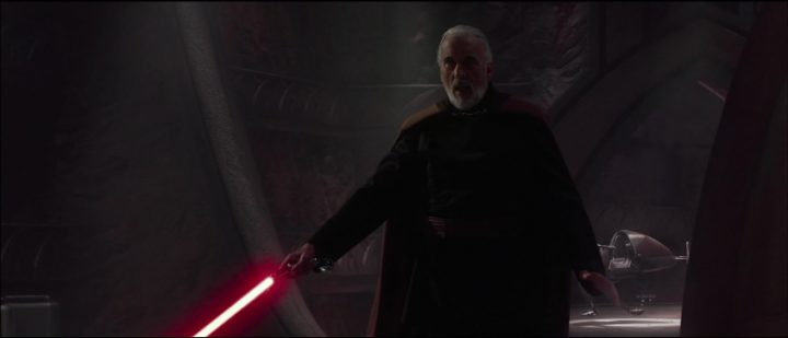 Star Wars Episodio II - L'attacco dei cloni citazioni e dialoghi di George Lucas, con Christopher Lee, Conte Dooku, Darth Tyranus, spada laser