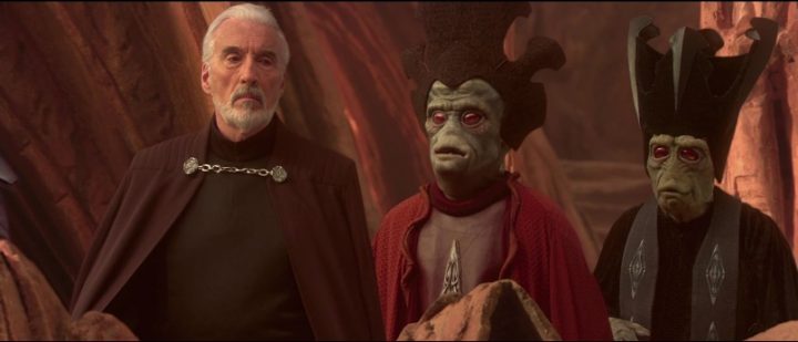 Star Wars Episodio II - L'attacco dei cloni citazioni e dialoghi di George Lucas, con Christopher Lee, Conte Dooku, Darth Tyranus
