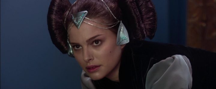Star Wars Episodio II - L'attacco dei cloni citazioni e dialoghi di George Lucas, con Natalie Portman, Padmé Amidala, acconciatura