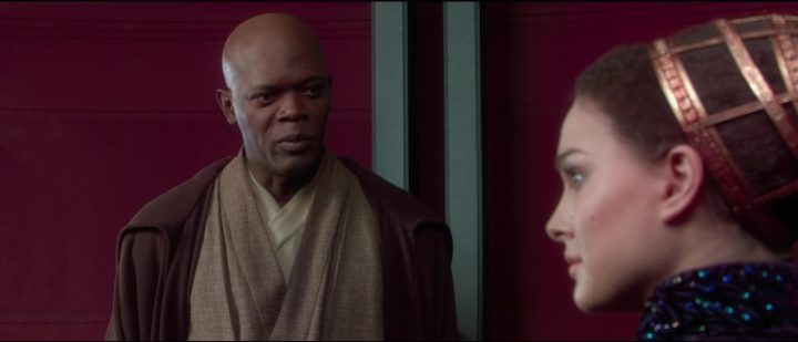 Star Wars Episodio II - L'attacco dei cloni citazioni e dialoghi di George Lucas, con Samuel L. Jackson, Mace Windu, Natalie Portman, Padmé Amidala