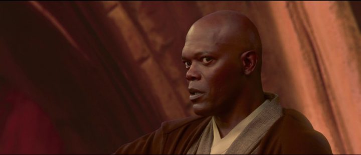 Star Wars Episodio II - L'attacco dei cloni citazioni e dialoghi di George Lucas, con Samuel L. Jackson, Mace Windu, arena