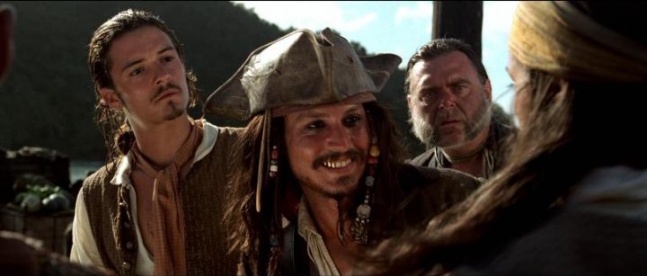 Johnny Depp: "Non picchio chi amo" - La maledizione della prima luna, 2003, Gore Verbinski, Johnny Depp, Orlando Bloom 