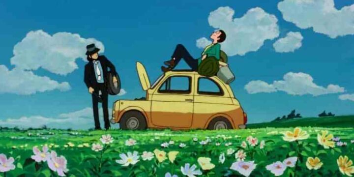 Lupin III - Il castello di Cagliostro, anime, 1979, Hayao Miyazaki, Daisuke Jigen, Fiat 500 F