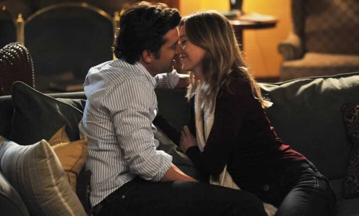 Grey's Anatomy, Ellen Pompeo, Meredith Grey, Patrick Dempsey, Derek Shepherd, bacio, kiss - Le migliori frasi di Meredith Grey in Grey's Anatomy