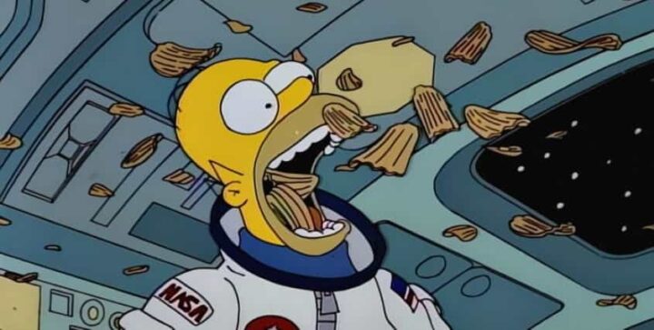 I Simpson quinta stagione frasi e citazioni - I Simpson, quinta stagione, Episodio 15, Homer nello spazio profondo, patatine, Nasa