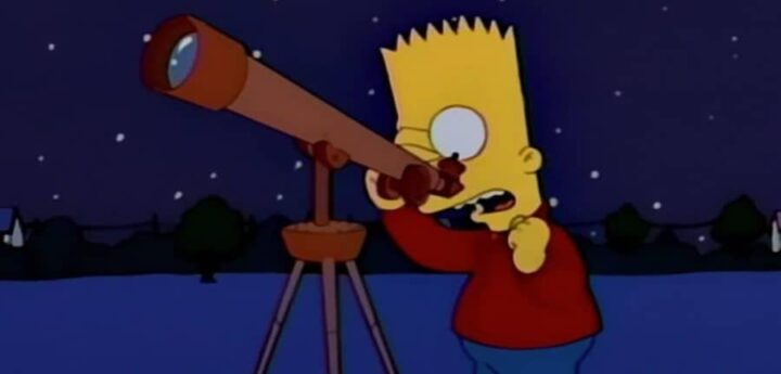 I Simpson sesta stagione frasi, episodio 14, La cometa di Bart, telescopio