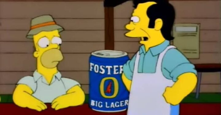 I Simpson sesta stagione frasi, episodio 16, Bart contro l'Australia, Homer, birra gigante, Foster's