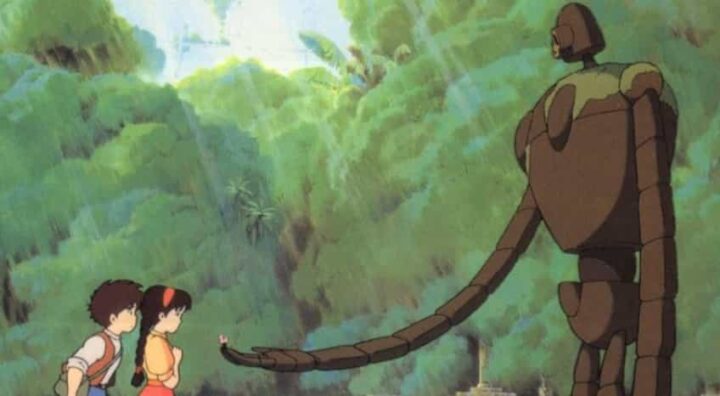 Laputa - Castello nel cielo 1986, Hayao Miyazaki, animazione, Pazu, Sheeta, robot
