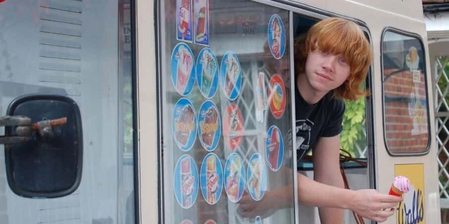 Il furgone dei gelati di Rupert Grint, curiosità sull’attore