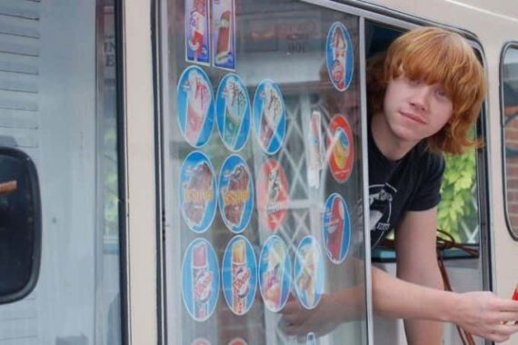 Il furgone dei gelati di Rupert Grint, curiosità sull’attore