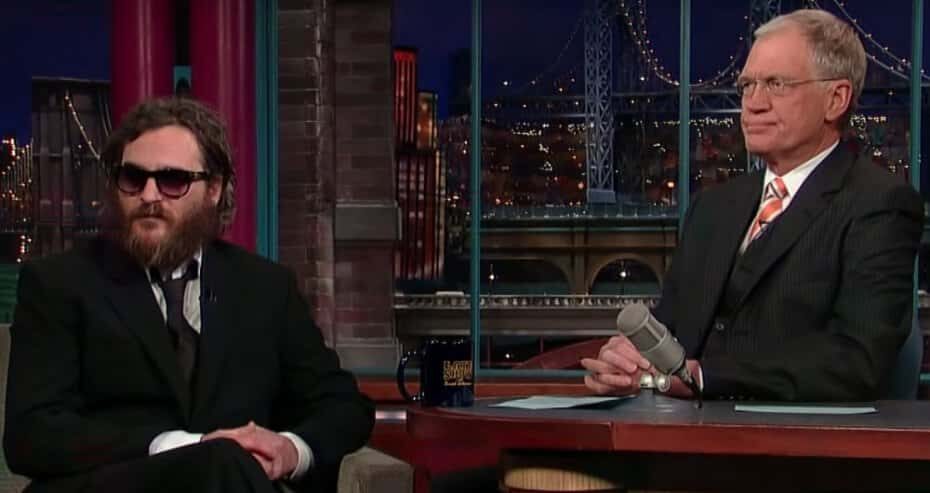 La strana intervista di Joaquin Phoenix da Letterman