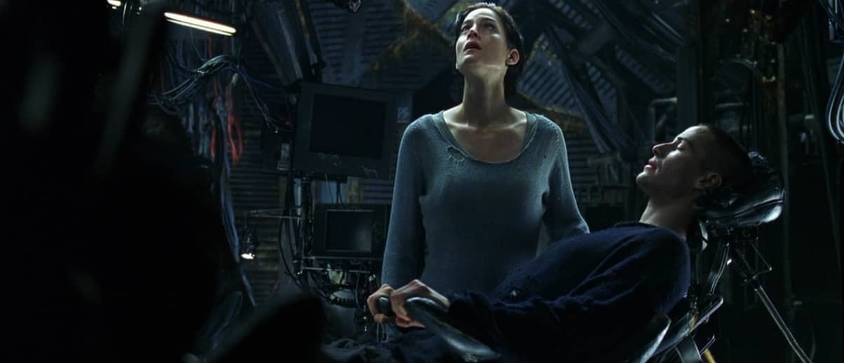 Matrix, 1999, Wachowski, Keanu Reeves, Neo, Carrie-Anne Moss, Trinity, sala controllo