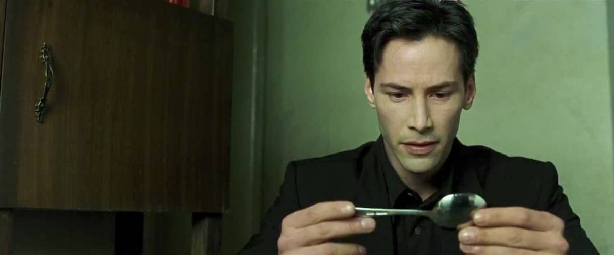 Matrix, 1999, Wachowski, Keanu Reeves, Neo, cucchiaio