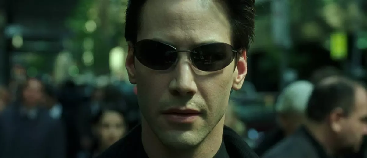 Matrix, 1999, Wachowski, Keanu Reeves, Neo, occhiali da sole