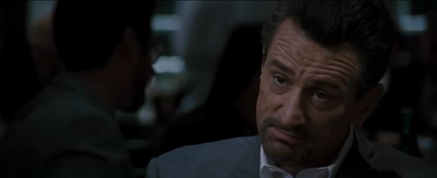 Robert De Niro sulla madre. Heat - La sfida, 1995, Michael Mann, Al Pacino, Robert De Niro, scena