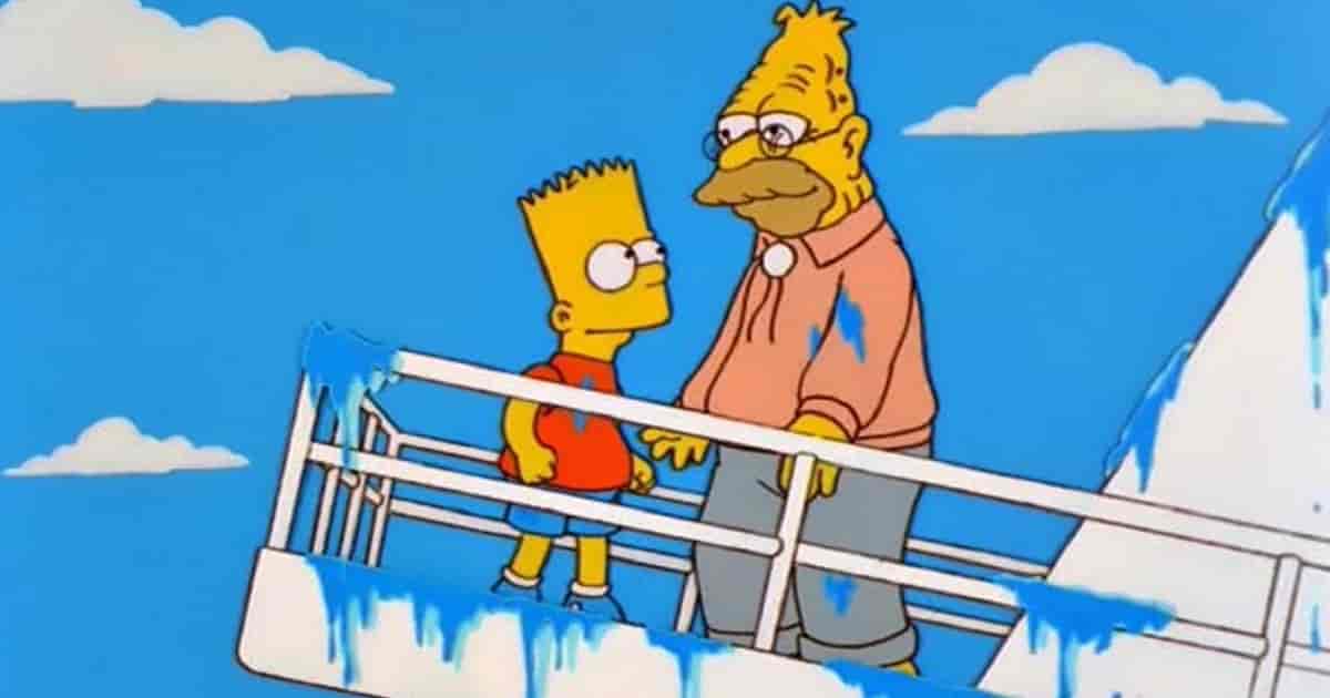 Citazioni di Qualcuno volò sul nido del cuculo nei Simpson. I Simpson, ep 20, s 20, AABF16, I vecchi e il mare, Bart Simpson, Abraham Simpson, nonno