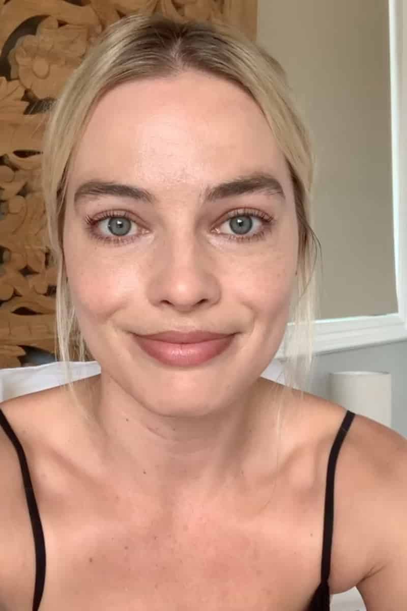 Margot Robbie senza trucco, Instagram