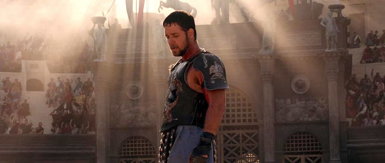 Russell Crowe è tifoso della Roma. Il gladiatore, 2000, Ridley Scott, Russell Crowe, Massimo Decimo Meridio