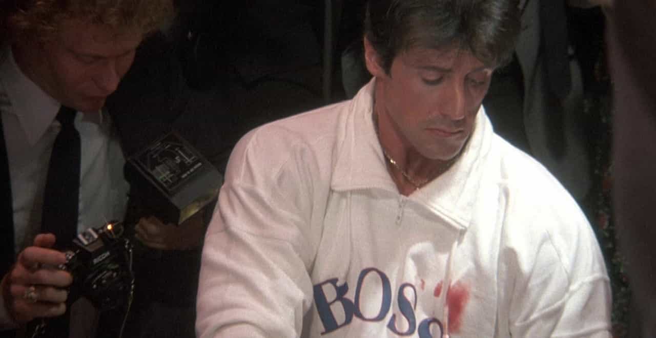 Migliori frasi di Rocky Balboa. Rocky IV, 1985 scritto, Sylvester Stallone, Rocky Balboa, felpa Hugo Boss