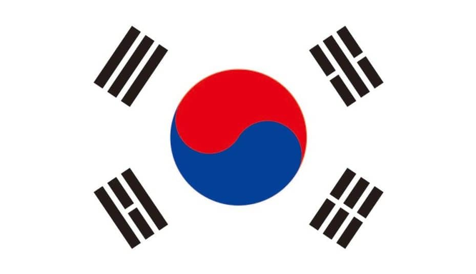 15 curiosità sulla Corea del sud, bandiera