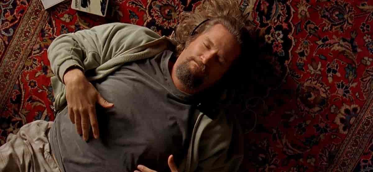 Domande su Il grande Lebowski. Il grande Lebowski, 1998, Joel Coen, Jeff Bridges, Jeffrey Lebowski, Drugo, tappeto, cuffie