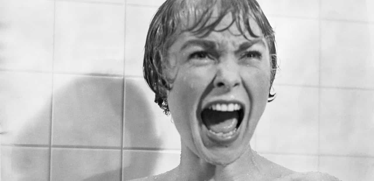 Urlare fa bene alla salute. Psyco, 1960, Alfred Hitchcock, Janet Leigh, Janet Leigh, Marion Crane, urlo, urlare, doccia