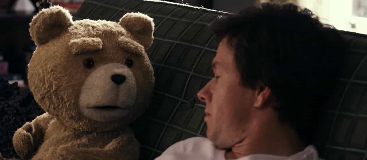 Monologo iniziale di Ted, 2012, Seth MacFarlane, Mark Wahlberg, orso peluche