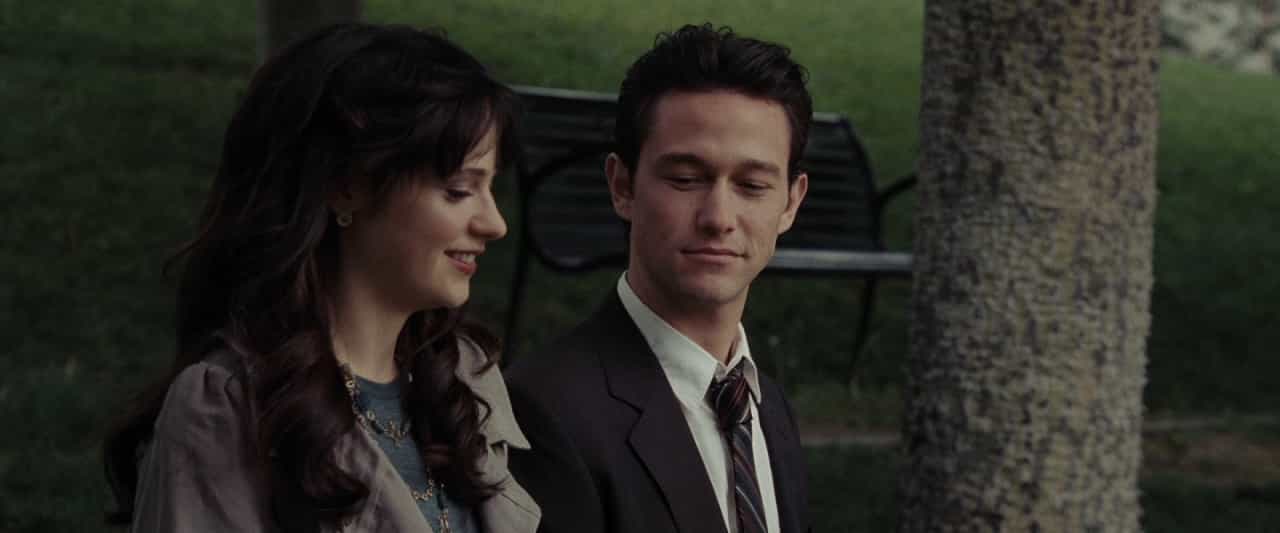 500 giorni insieme frasi e citazioni, 2009, Joseph Gordon-Levitt, Zooey Deschanel, panchina, parco