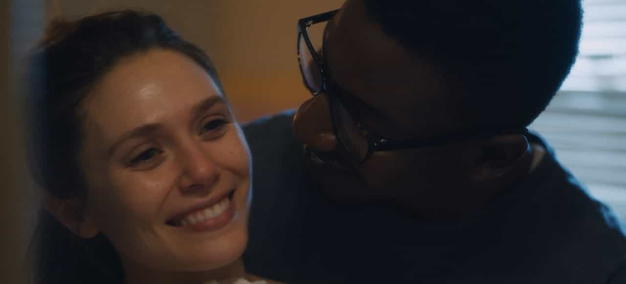 Monologo Leigh in Sorry for your loss, serie tv, Facebook Watch, Elizabeth Olsen, Mamoudou Athie